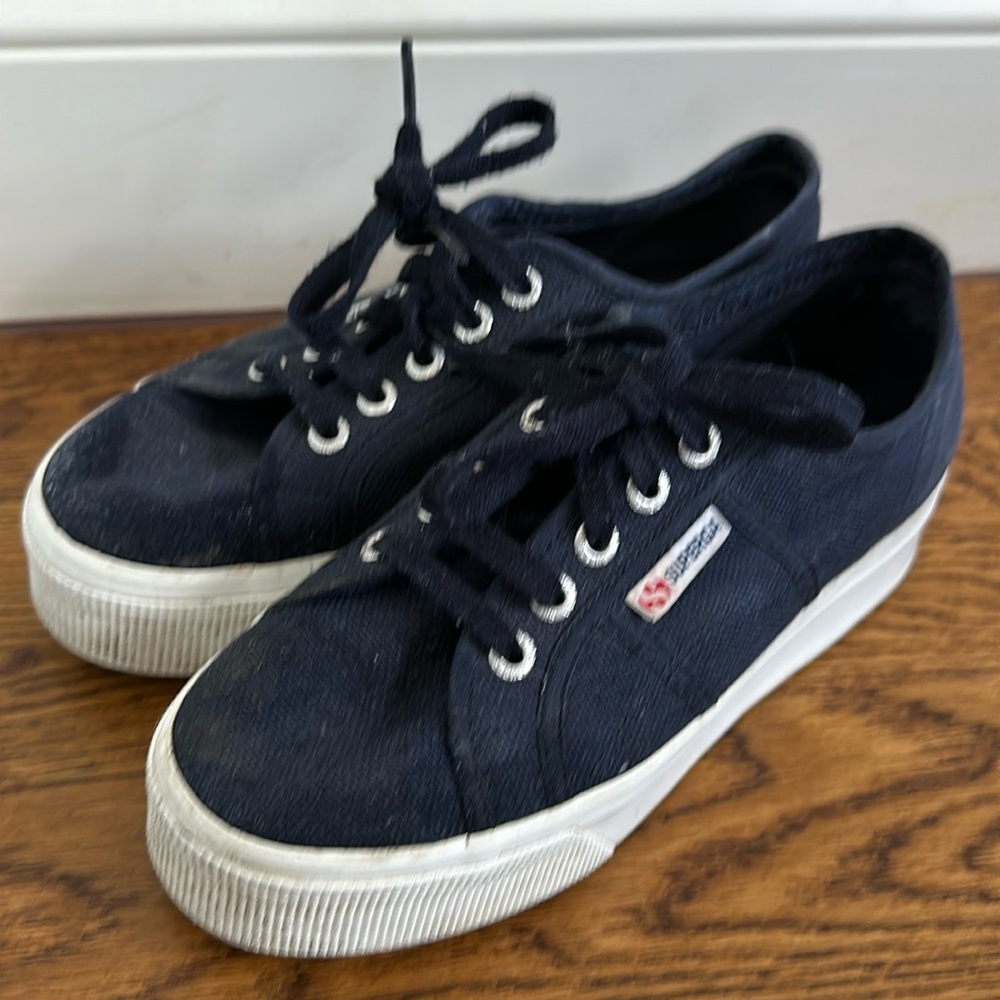 Supera Navy Blue Platform Sneaker